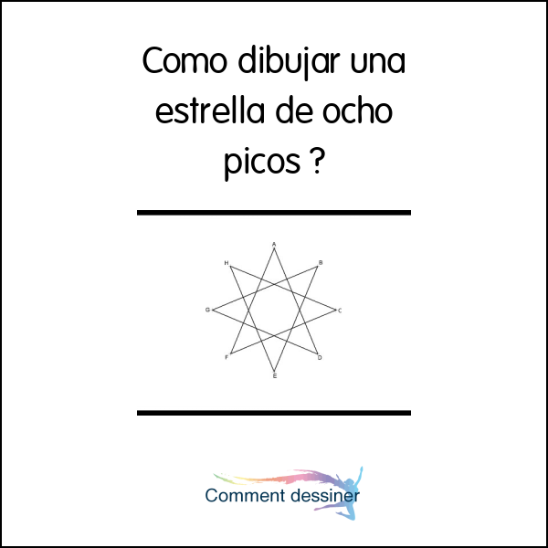 Como dibujar una estrella de ocho picos